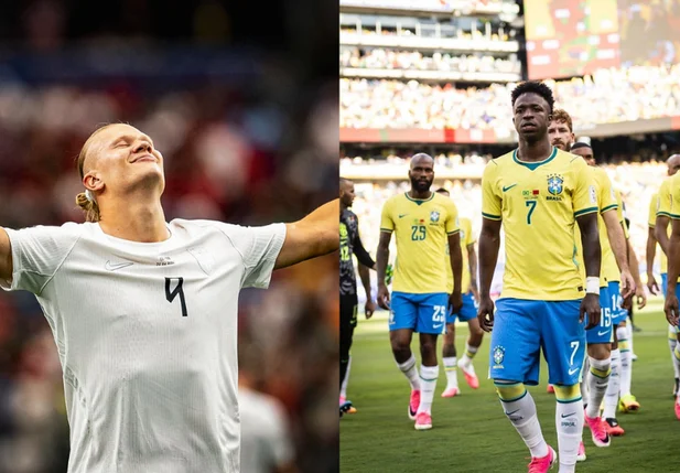 Vini Jr. e Haaland se enfrentam pelas oitavas da Copa do Mundo.