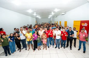 Vinícius Dias fortalece pré-campanha em União e Miguel Alves ao lado de Wellington Dias e Zé Santana