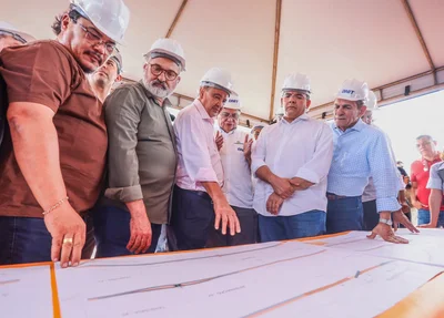 Visita do ministro George Santoro às obras rodoviárias em Teresina