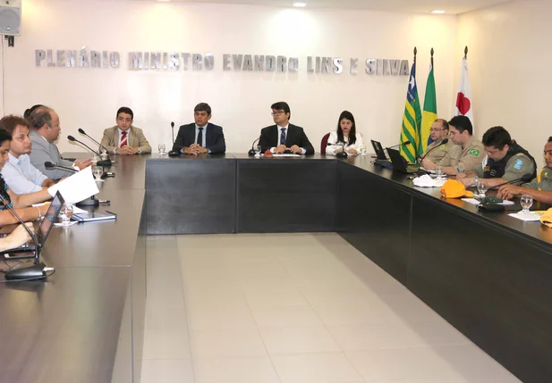 Reunião sobre violência no trânsito