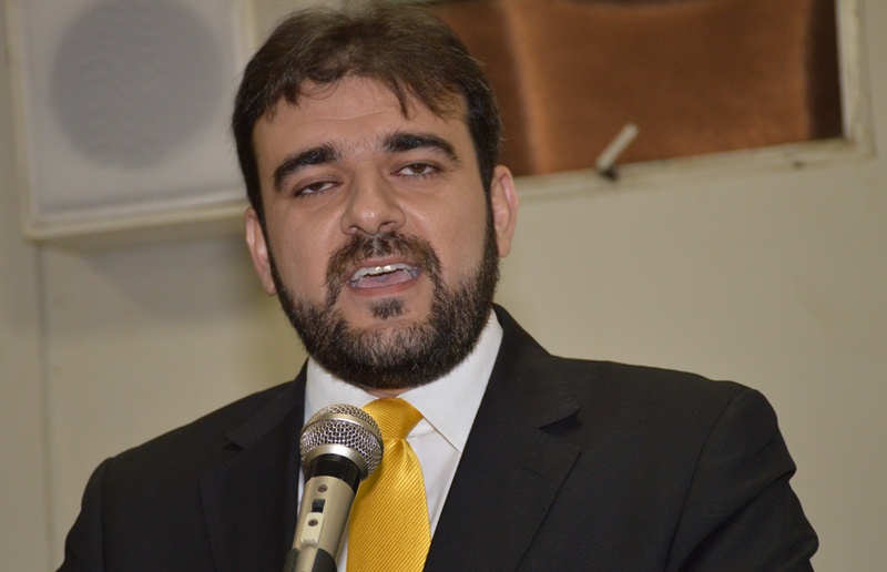 Advogado Tiago Martins agradece a homenagem.