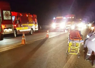Equipes do Samu e Corpo de Bombeiros também fizeram o atendimento