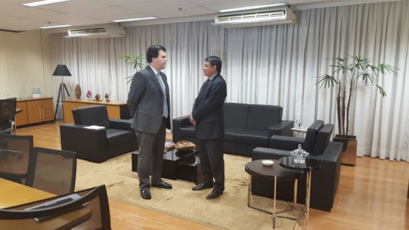 Governador em audiência com o ministro de Minas e Energia	