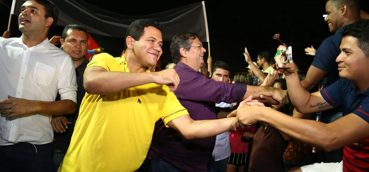 Luciano Leitoa em convenção do PSB em Timon