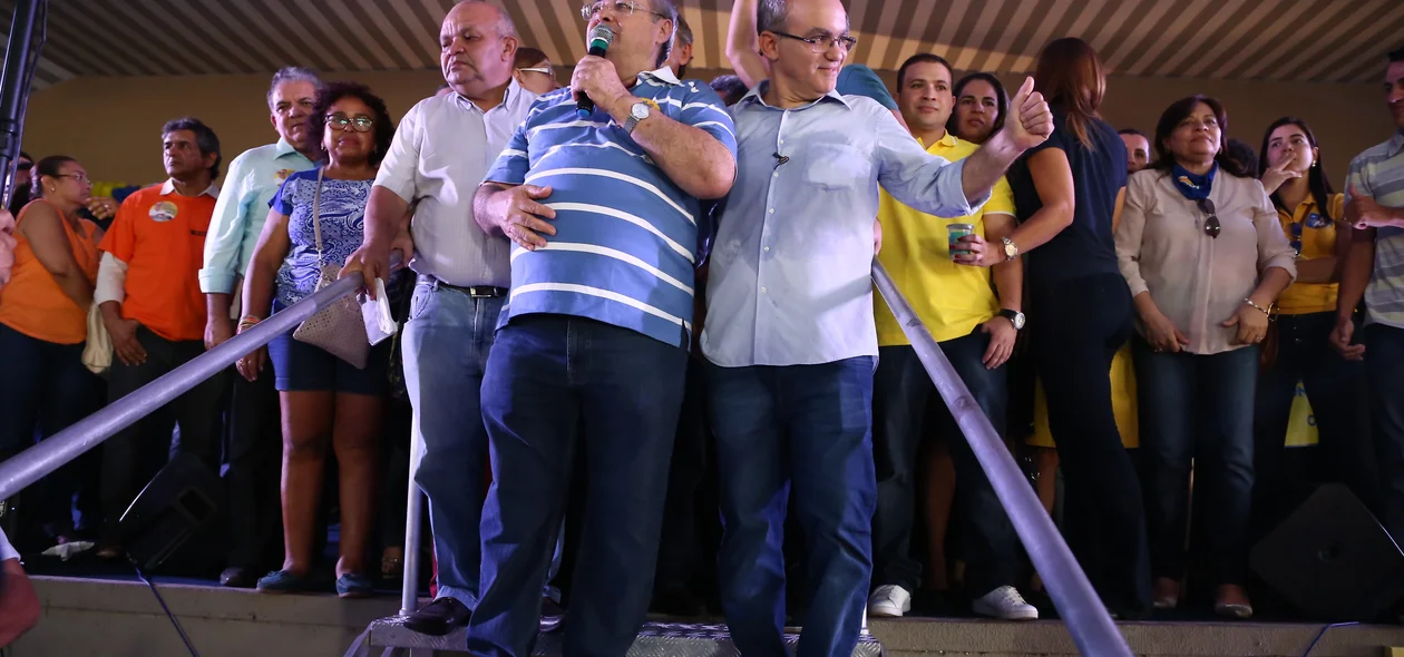 Silvio Mendes e Firmino Filho em convenção do PSDB