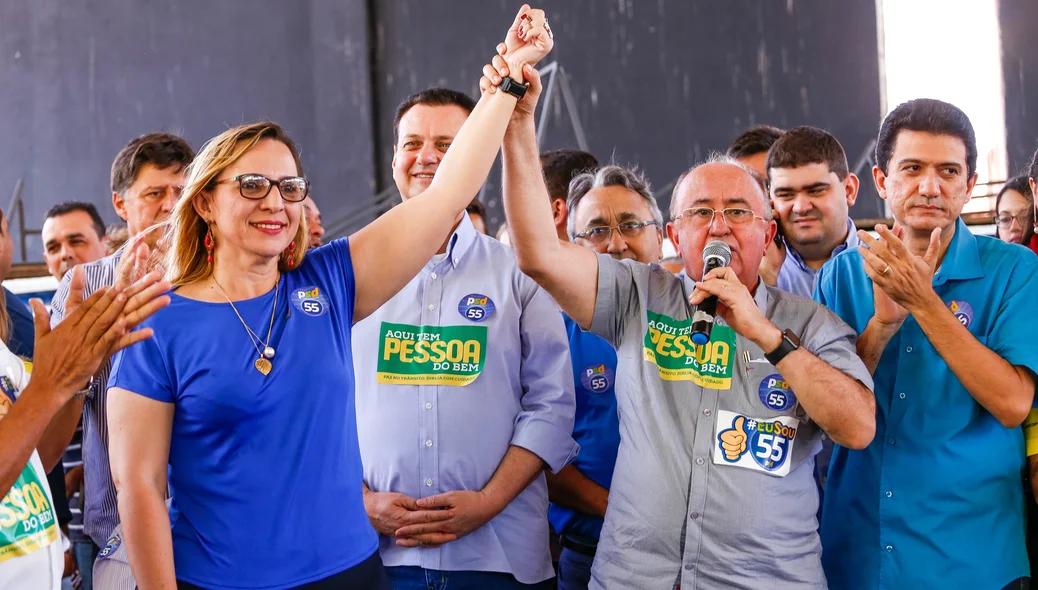 Coronel Júlia Beatriz e deputado Júlio César