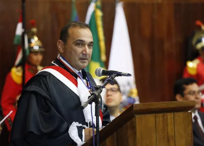 Desembargador Erivan Lopes em discurso 