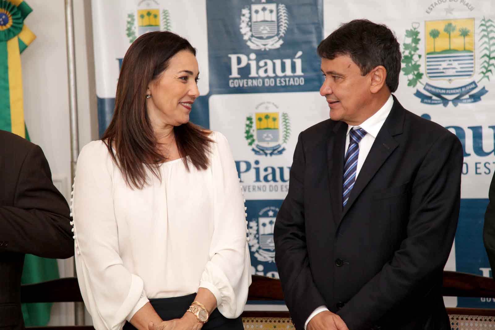 Governador Wellington Dias e a vice-governadora Margarete Coelho
