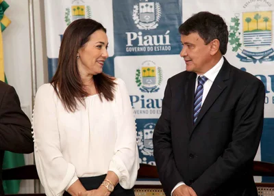 Governador Wellington Dias e a vice-governadora Margarete Coelho