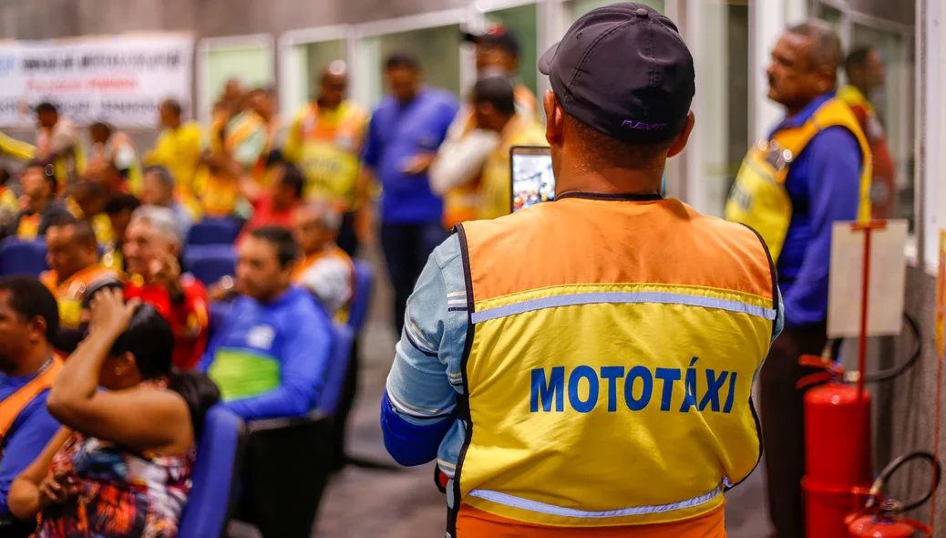 manifestação dos mototaxistas