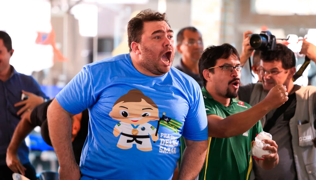 Vibração a cada golpe da judoca