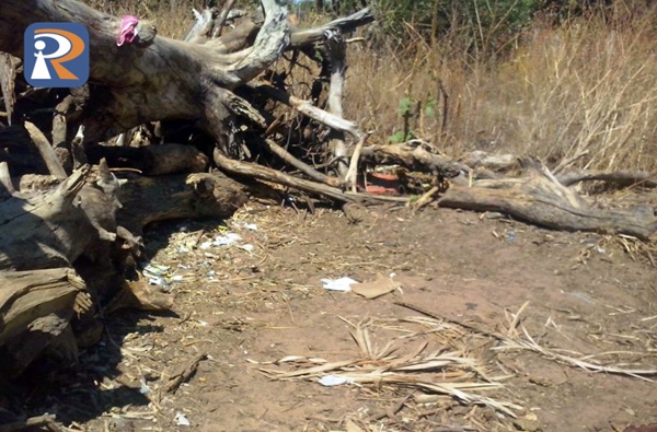 Local onde a criança foi encontrada
