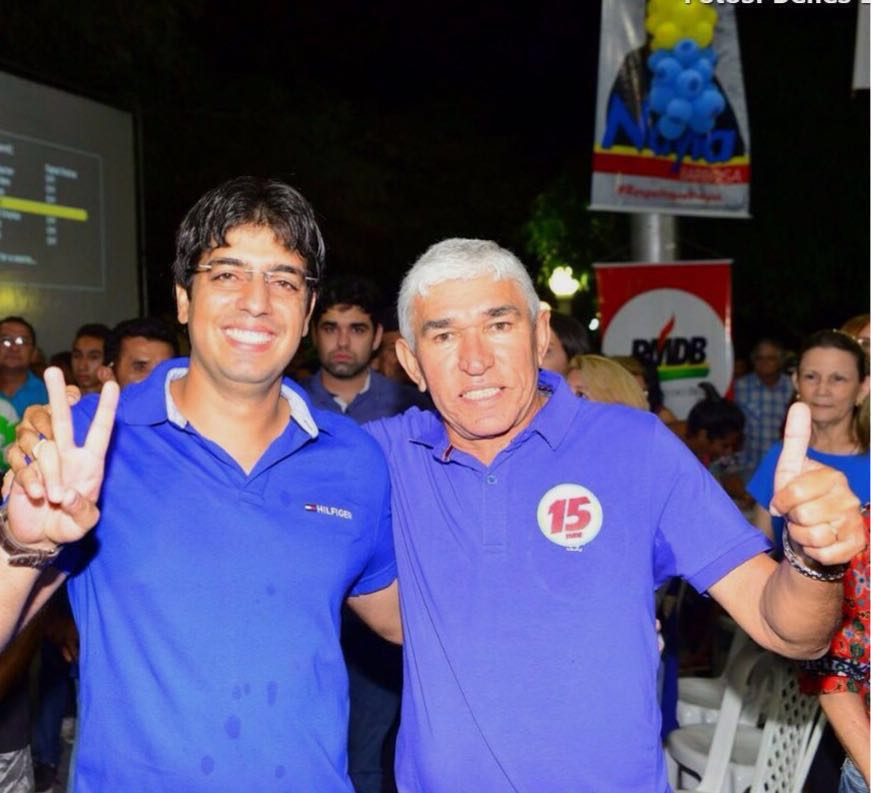 Candidato Luiz Menezes e o vice 
