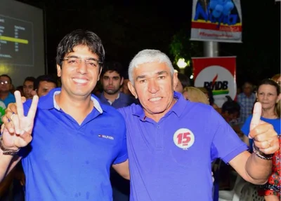 Candidato Luiz Menezes e o vice 