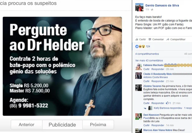Danilo Damásio faz chacota com "doutor" Helder Eugênio