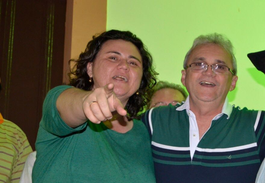 Jove Oliveira (PTB) e o atual prefeito Odival Andrade