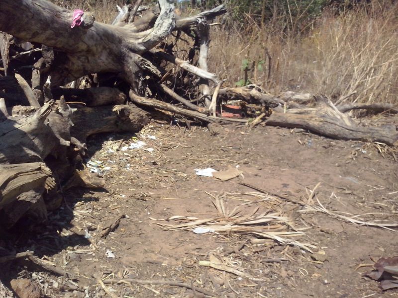 Local onde a criança foi encontrada
