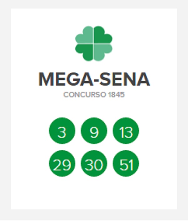 Mega-Sena concurso 1.845