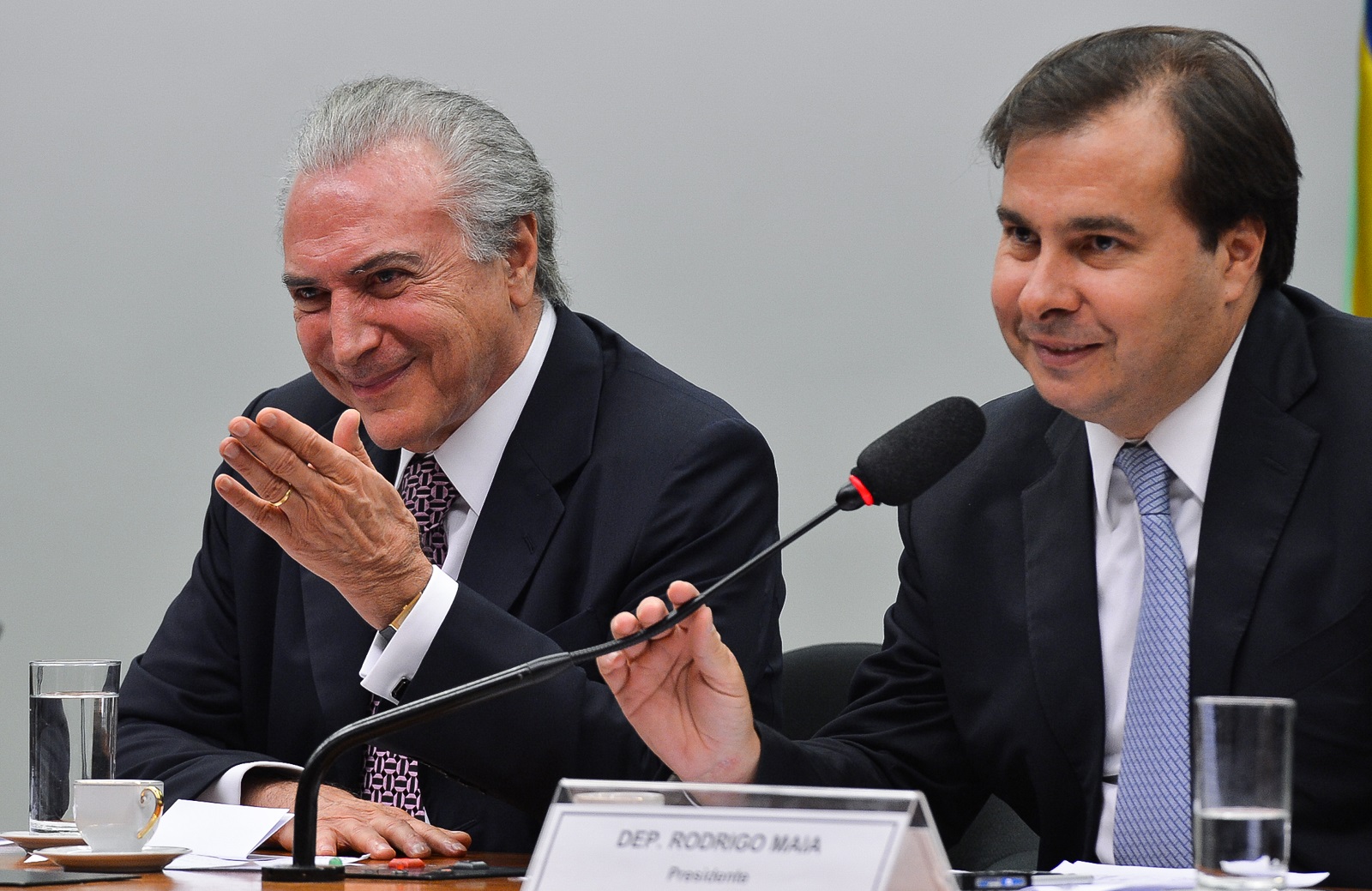 Michel Temer e Rodrigo Maia