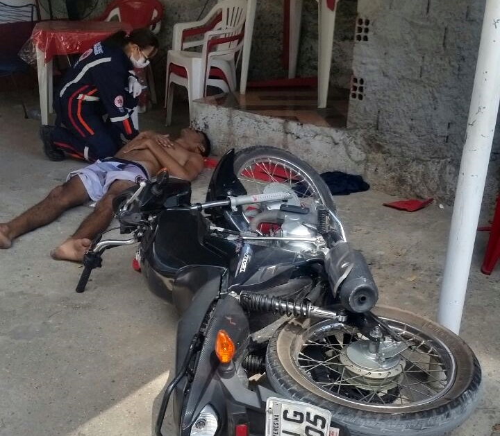 Baleado na Avenida Miguel Rosa