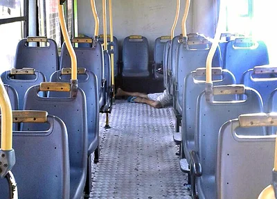 José Rodrigues morto dentro de ônibus