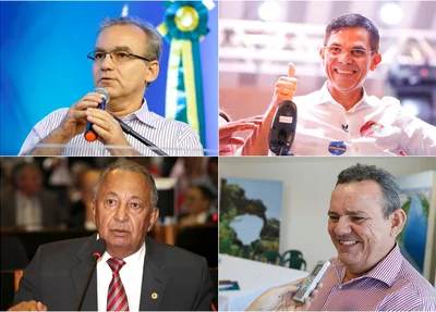 Candidatos Firmino Filho, Amadeu Campos, Dr. Pessoa e Quem Quem