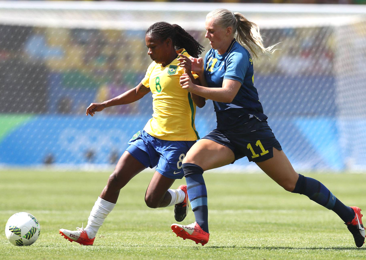 Seleção brasileira jogou contra a Suécia