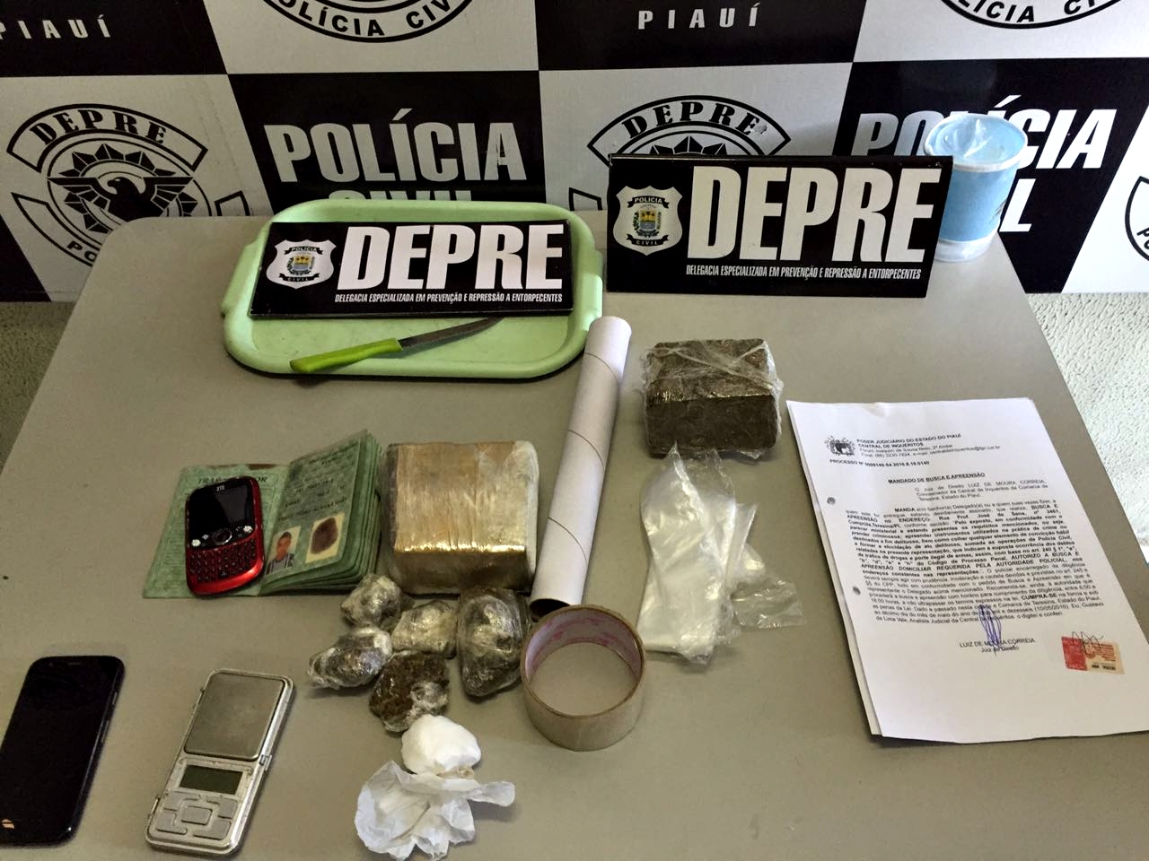 Apreensões feitas pela Depre