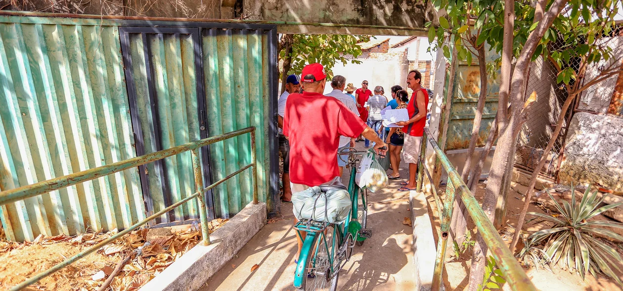 Entrada e saída de moradores 