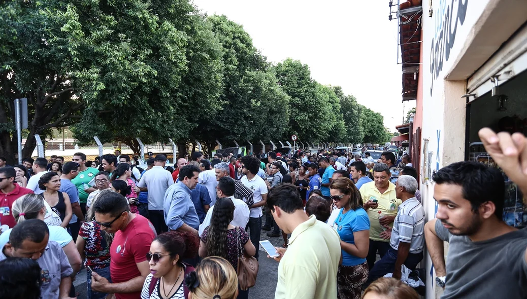 Muita gente na Caminhada 