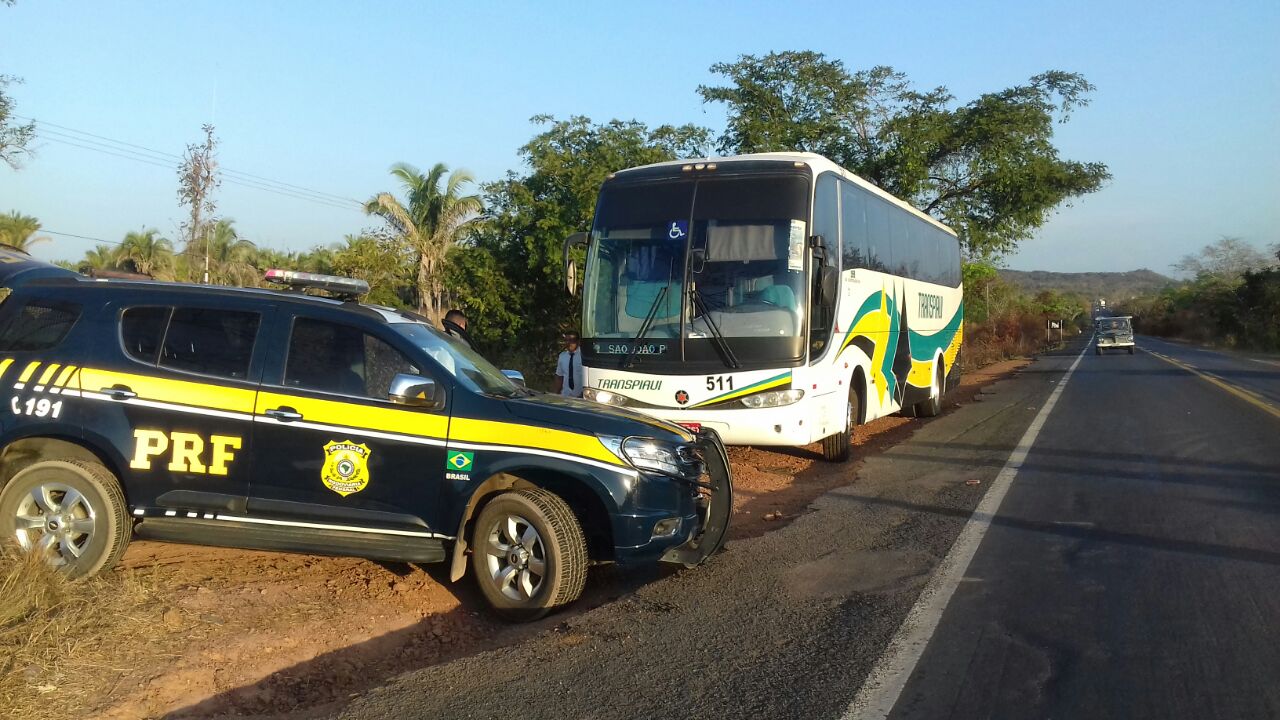 Droga encontrada dentro de ônibus em Teresina
