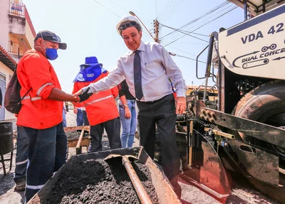 Governador visita obra