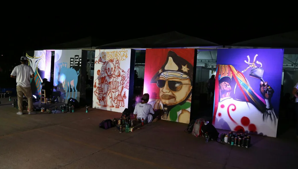 Espaço de grafite no Encontro Nacional de Folguedos 2016