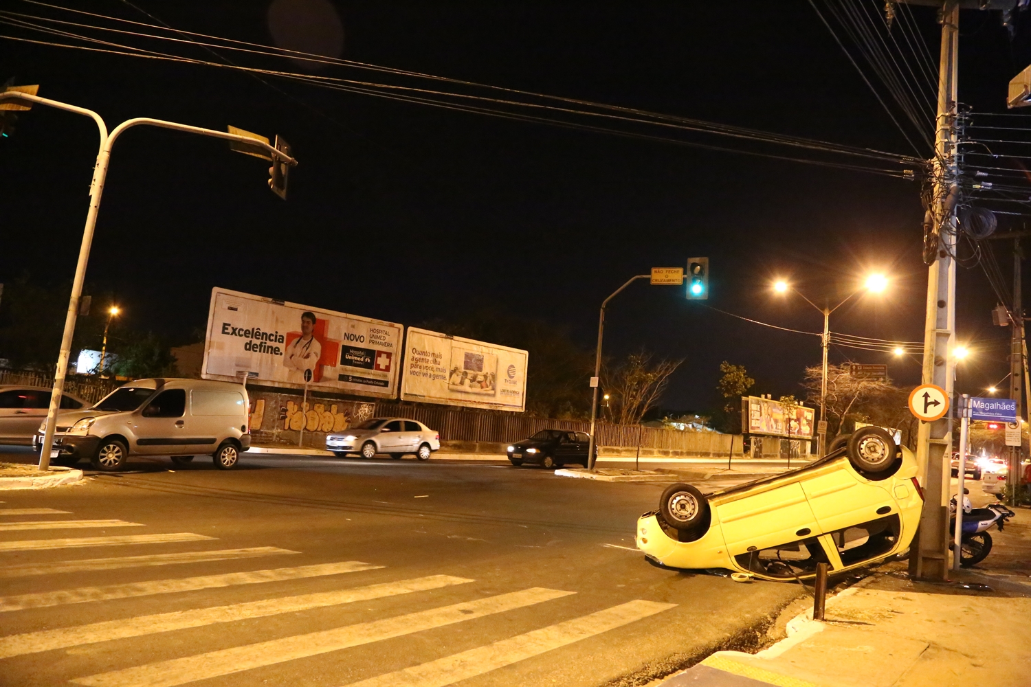 Acidente na Avenida Miguel Rosa