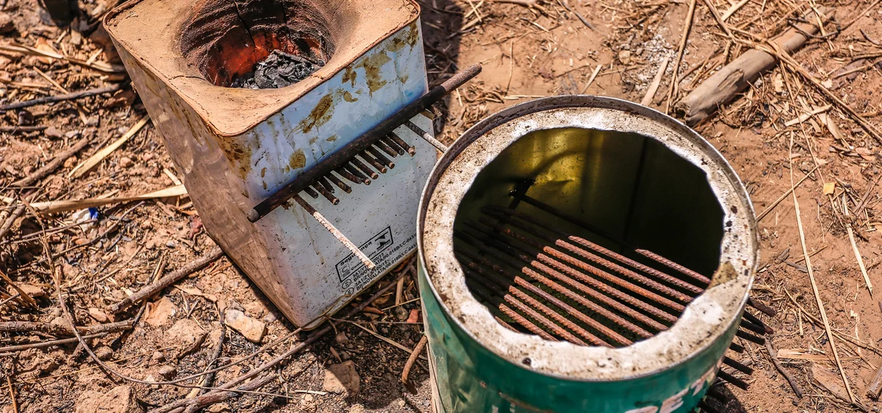 Fogões dos moradores 