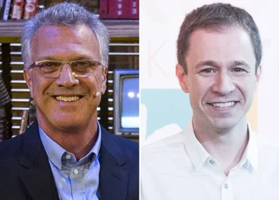 Pedro Bial e Tiago Leifert