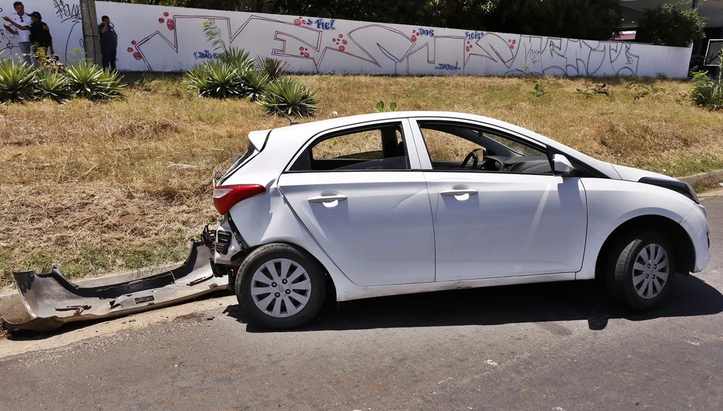 Carro envolvido no acidente