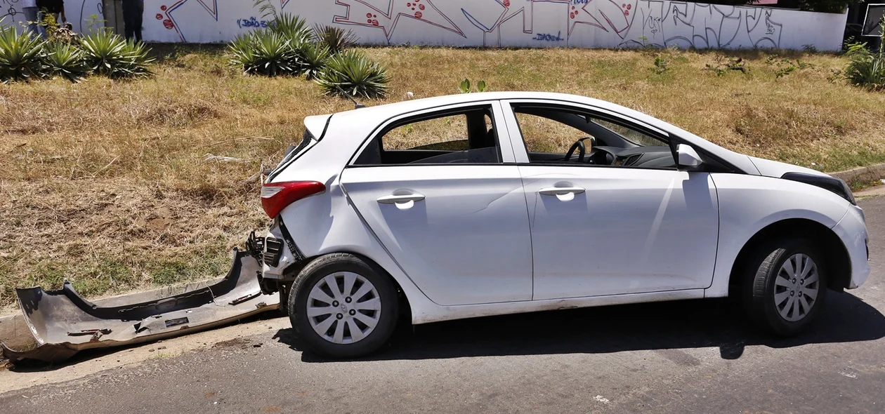 Carro envolvido no acidente