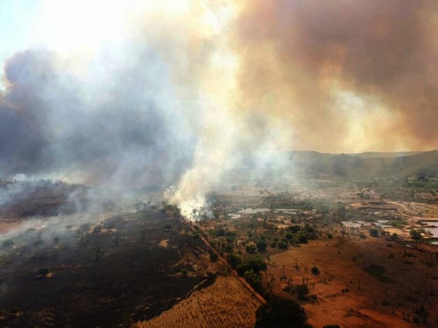 Incêndio atinge a região de Picos