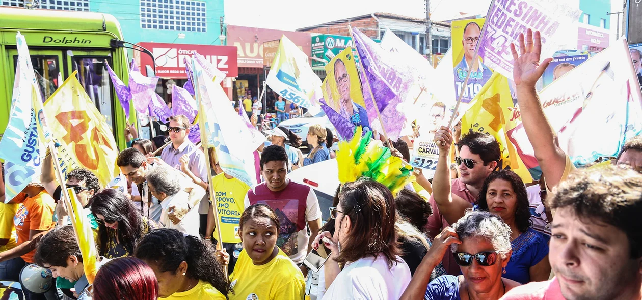 Populares na caminhada do Firmino Filho 