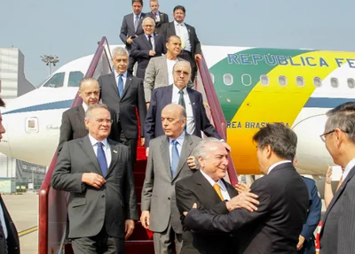 Comitiva do presidente Michel Temer
