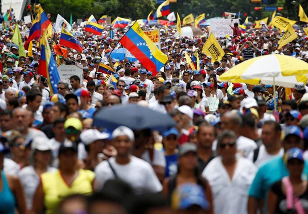 Protesto contra Nicólas Maduro