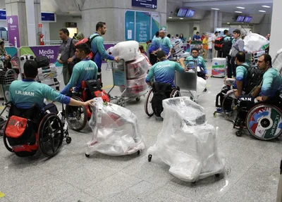 Atletas paralímpicos chegam ao Rio
