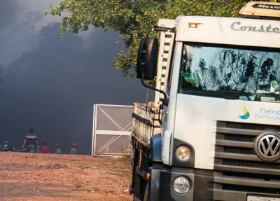 Incêndio atingiu setores do Almoxarifado Central da Eletrobras