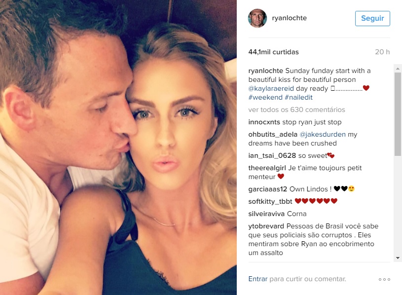 Ryan Lochte reata namoro