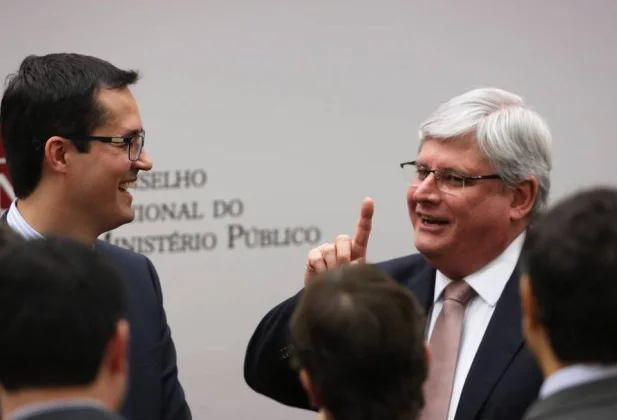 Procurador Deltan Dallagnol com o procurador-geral da República, Rodrigo Janot