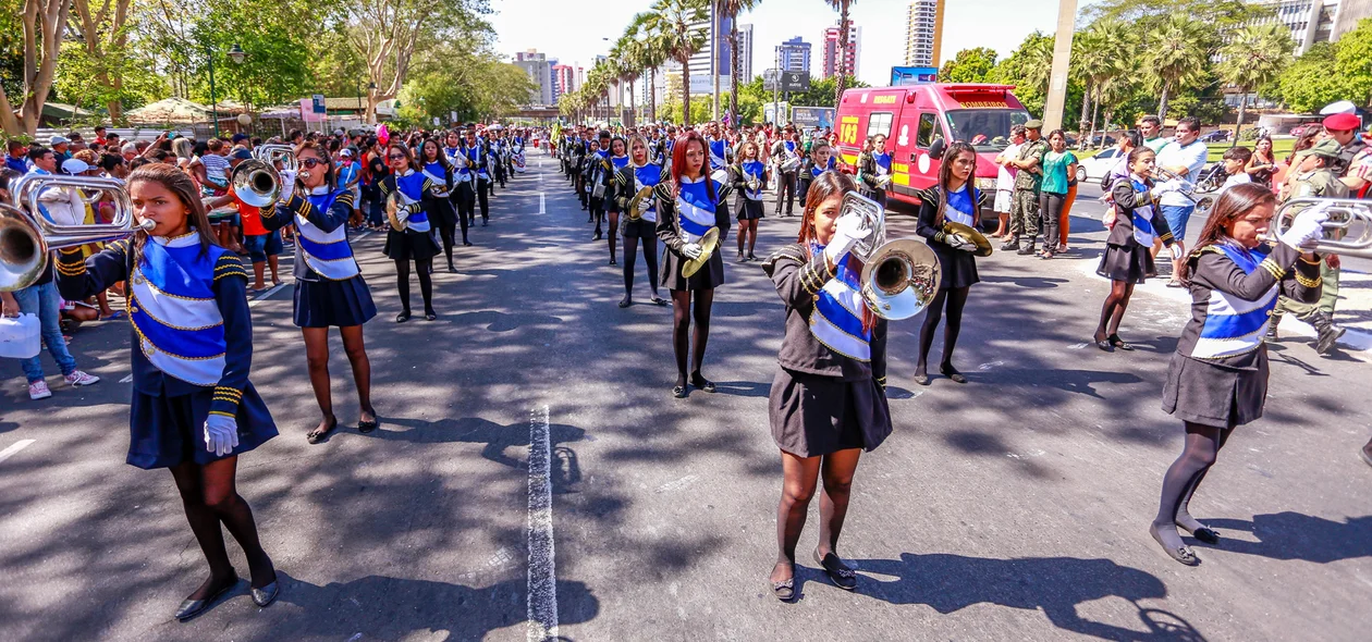 O desfile aconteceu na Avenida Marechal 