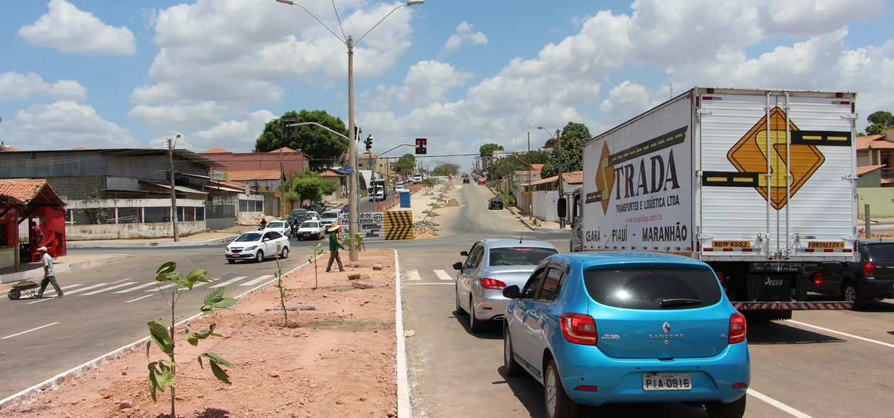 Proximidades da Ponte Anselmo Dias em Teresina 