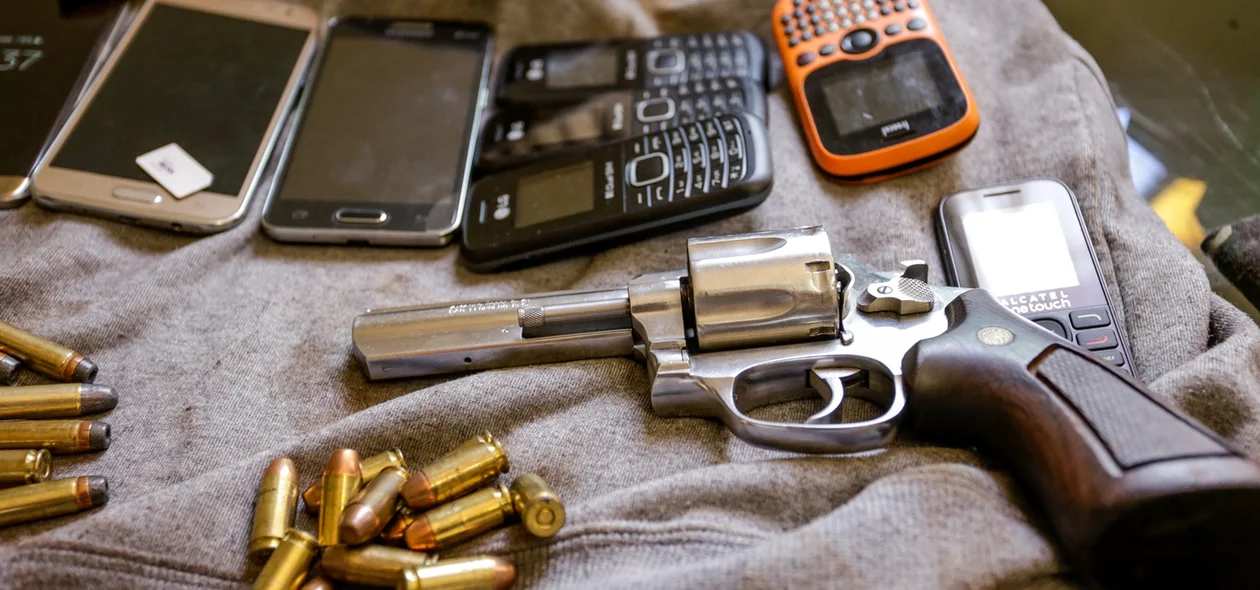 Armas e munições apreendidas