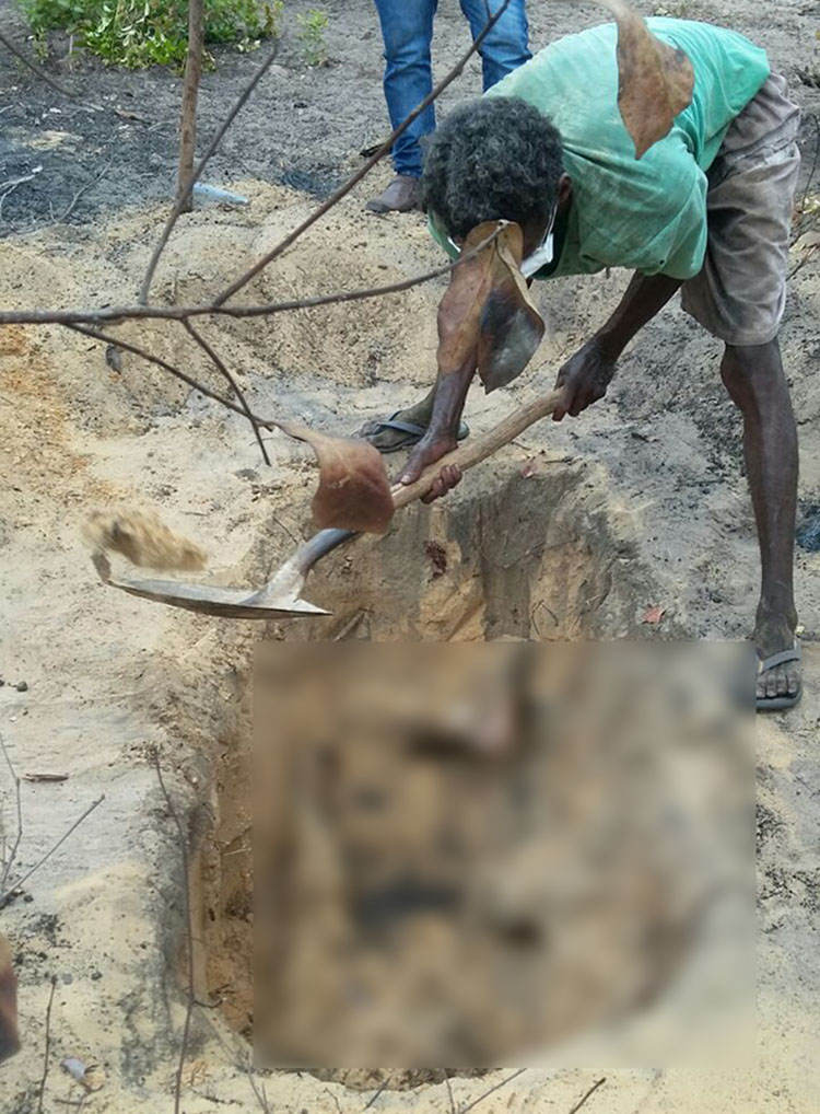 Corpo encontrado em cova na cidade de Timon 